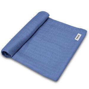 Покривало lionelo bamboo swaddle blue denim