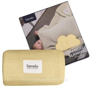 Покривало lionelo bamboo swaddle yellow lemon