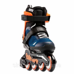 Ролики дитячі розсувні Rollerblade Microblade (midnight blue/warm orange) 33-36,5