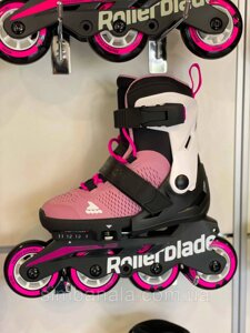 Ролики для дівчинки Rollerblade Microblade G pink/white