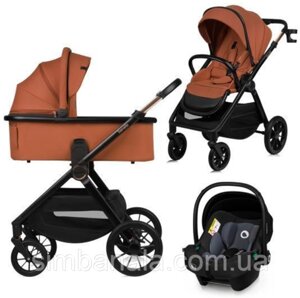 Універсальна коляска 3 в 1 lionelo MIKA PLUS 3IN1 BROWN RUST