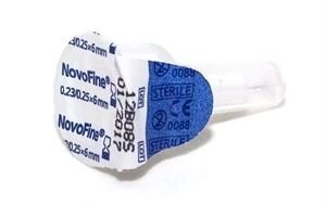 Голки для інсулінових шприц-ручок НовоФайн 6 мм - Novofine 31G, поштучно (фасування 25 шт.) від компанії Smuzhka. com - фото 1