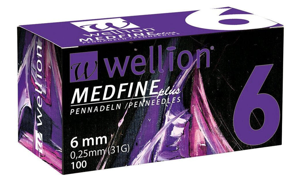 Голки інсулінові Wellion Medfine 6мм, 31G - Велліон Медфайн 6мм від компанії Smuzhka. com - фото 1