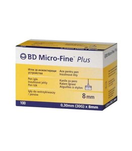 Голки інсулінові Мікрофайн плюс 8 мм, BD Micro-fine Plus 30G в Києві от компании Smuzhka. com