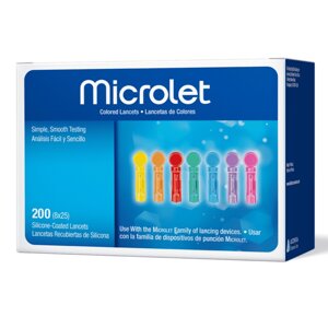 Ланцети Microlet 200 шт. Мікролет для Контур ТС і Контур Плюс