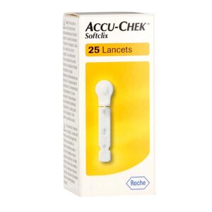 Ланцети для автопроколювача Софтклікс # 25 - Accu Chek Softclix, Performa
