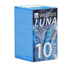 Тест-смужки Велліон Луна холестерин, Wellion Luna CHOL- 10 шт.