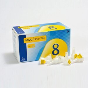 Голки інсулінові для шприц-ручок НовоФайн 8 мм - Novofine 30G, # 100 в Києві от компании Smuzhka. com