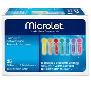 Ланцети Microlet 25шт. Мікролет для Контур ТС і Контур Плюс