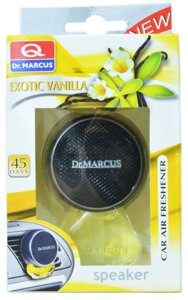 Ароматизатор Dr. Marcus Speaker Bialy Exotic Vanilla (Екзотична Ваніль) 8 мл динамік з флаконом на дефлектор