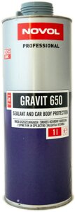 Бараник (протектор) + герметик 2 в 1 1 л сірий NOVOL Gravit 650