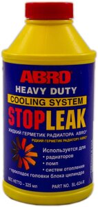 Герметик радіатора 325 мл ABRO Stop Leak (рідина) ориг.