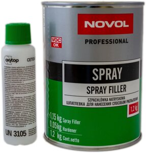 Шпаклівка розпилююча 1.2 кг NOVOL Spray