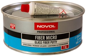 Шпаклівка з скловолокном дрібним 1.0 кг NOVOL Fiber Micro