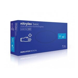 Рукавички нітрилові nitrylex BASIC 100 шт XS