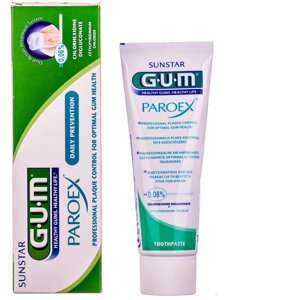 Зубна паста GUM PAROEX Гам Пароекс CHX 0.06% профілактика зубного нальоту , 75мл