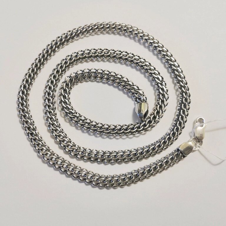 Чоловічий срібний ланцюжок вагою 22.09 довжиною 55 від компанії Silver Sea - фото 1