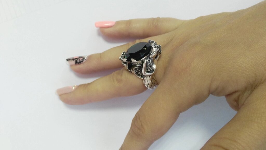 Дизайнерське ссрібне кольцо Русалка від компанії Silver Sea - фото 1