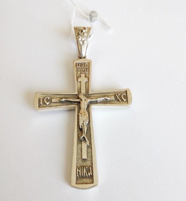 Хрест православний зі срібла 15.83 від компанії Silver Sea - фото 1