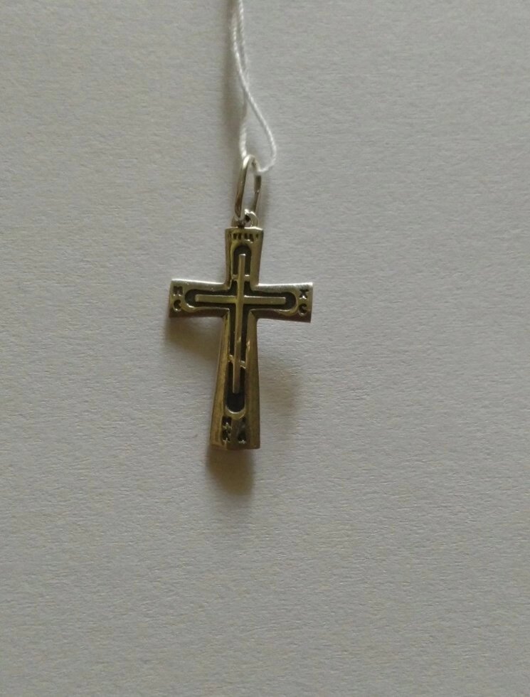 Хрест срібний родований православний 7070 від компанії Silver Sea - фото 1