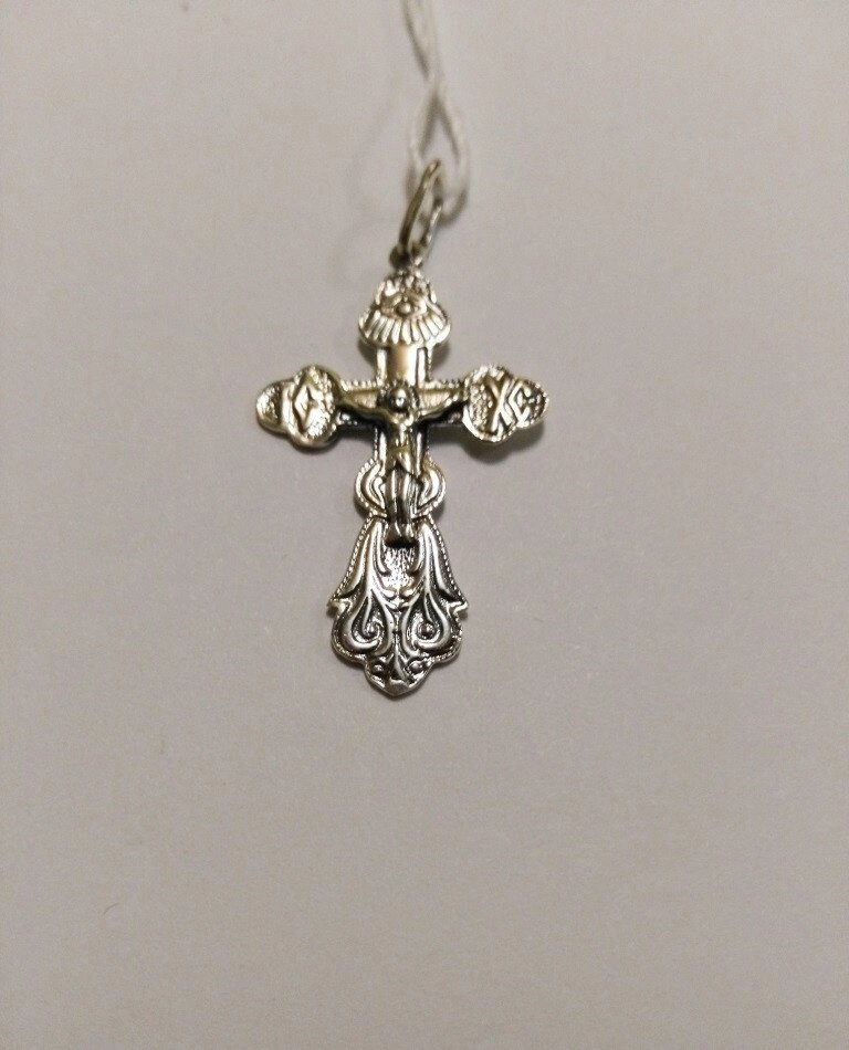 Хрест зі срібла православний 7014 від компанії Silver Sea - фото 1