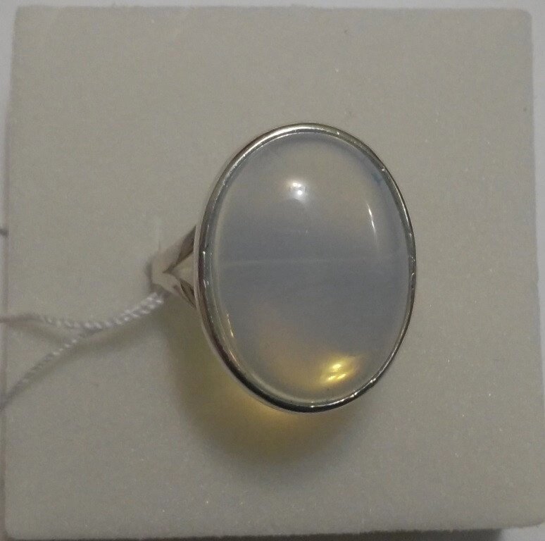 Кільце срібне з місячним каменем Сіріус від компанії Silver Sea - фото 1