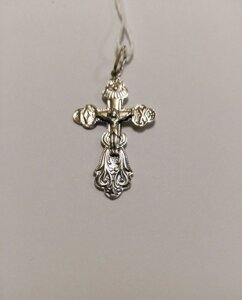 Хрест зі срібла православний 7014