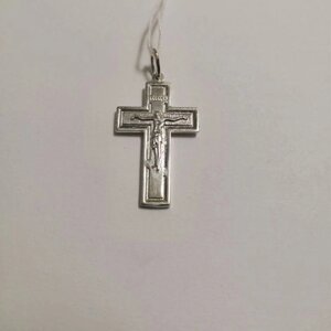 Срібний хрест православний 7058