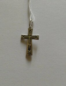 Хрест срібний родований православний 7070