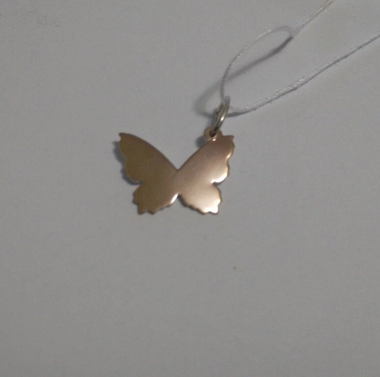 Підвіска зі срібла і золота Метелик від компанії Silver Sea - фото 1