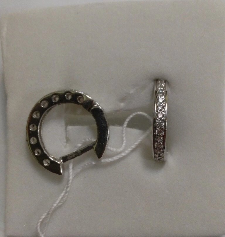 Срібні сережки Міні від компанії Silver Sea - фото 1