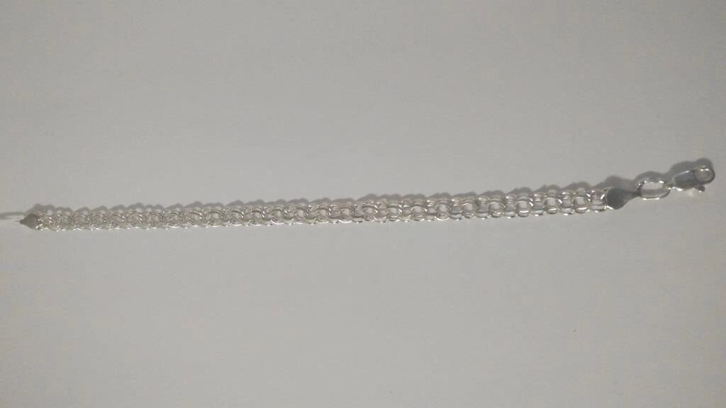 Срібний чоловічий браслет 19 від компанії Silver Sea - фото 1