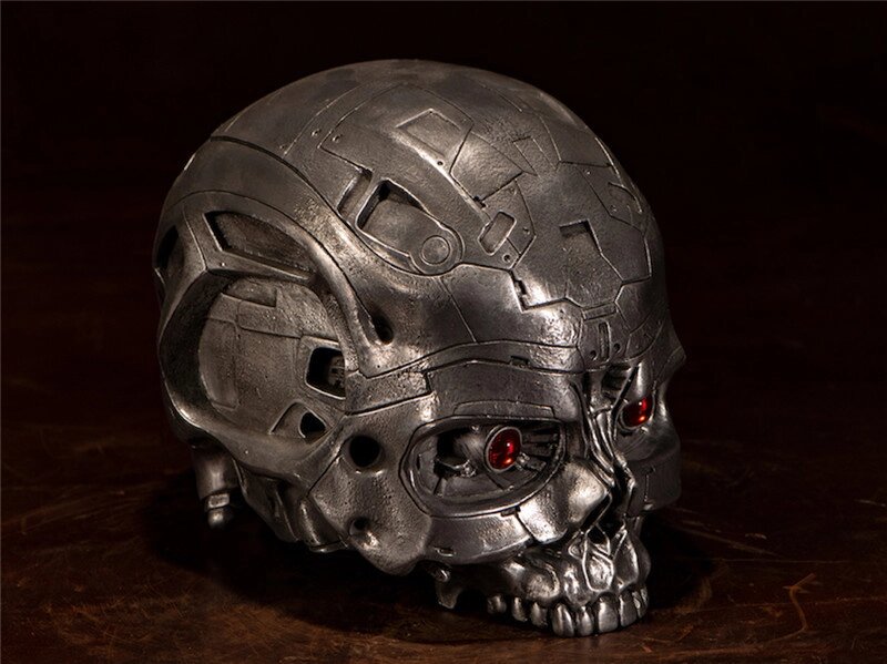Череп Скринька (метал) T-800 Terminator 23cm. Рартет від компанії TERRA-X - фото 1