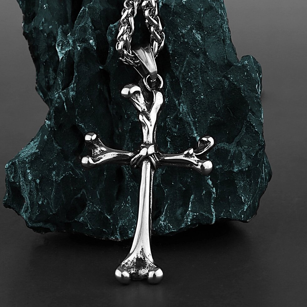 Кулон Хрест Кістки (сталь) від компанії TERRA-X - фото 1