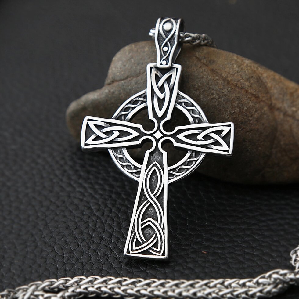 Кулон Кельтський хрест (сталь) від компанії TERRA-X - фото 1
