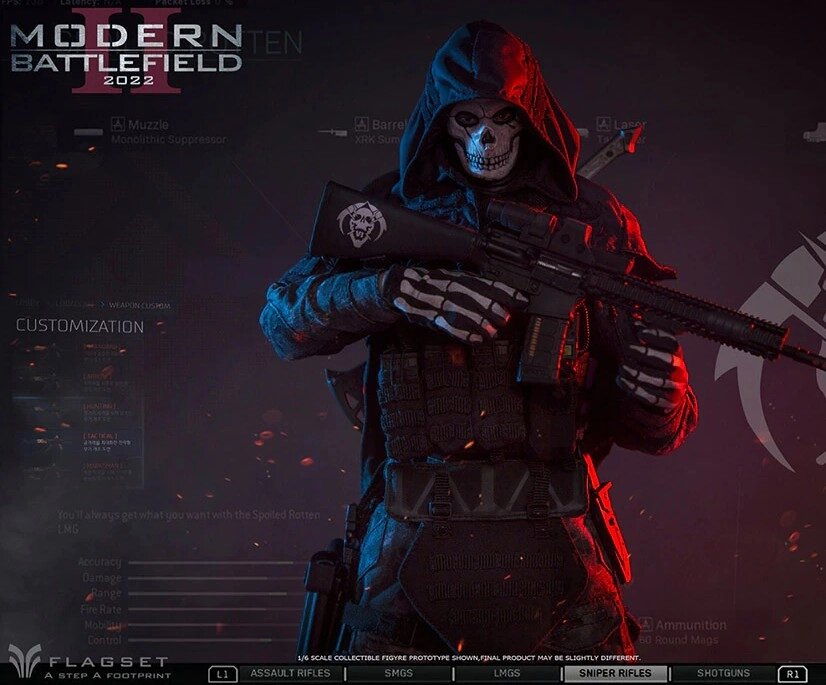 Жнець Привид Battlefield 2: Modern END WAR Reaper Ghost 2.0 1/6 від компанії TERRA-X - фото 1