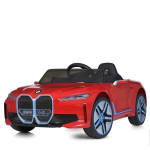 Дитячий Електромобіль BMW i4 машина Bambi JE1009EBLR-4(4WD) EVA mp3 шкіра 86W 115 см