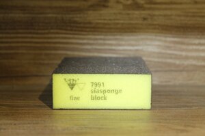 Абразивна губка 4-стороння, Siasponge Block, P100, 1 шт., SIA Abrasives