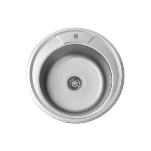 490 декор 0,8/180 мийка кухонна TM Platinum з сифоном