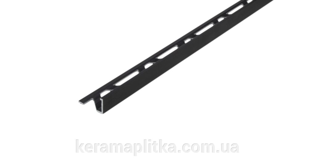 Алюмінієвий профіль-кутник прямий ALL 10 / 270ch, 10мм / 2,7, чорний фарбований RAL9005, ТМ "MADA" від компанії Магазин "Керама" м.Кременчук - фото 1