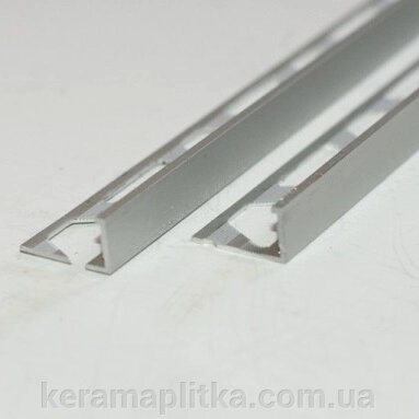 Алюмінієвий профіль-кутник прямий ALL 12,5 / 270s, 12,5 мм / 2,7 срібло сатин, анодований, ТМ "MADA" від компанії Магазин "Керама" м.Кременчук - фото 1