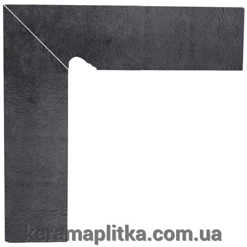Цоколь двоелементний сходовий лівий Bazalto Grafit 30х30, Paradyz від компанії Магазин "Керама" м.Кременчук - фото 1