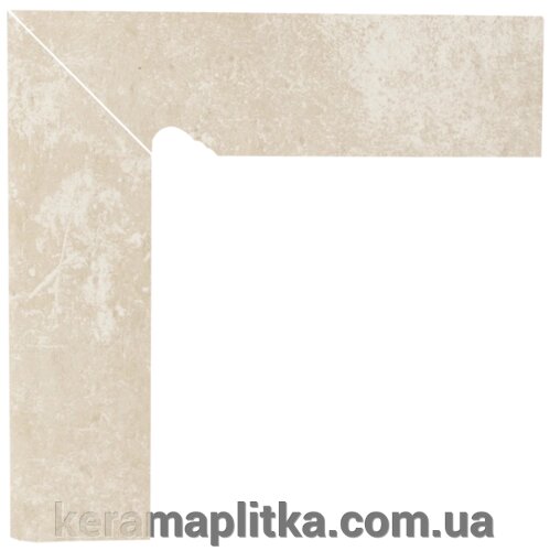 Цоколь двоелементний сходовий лівий Cotto Crema 8,1х30 Paradyz від компанії Магазин "Керама" м.Кременчук - фото 1