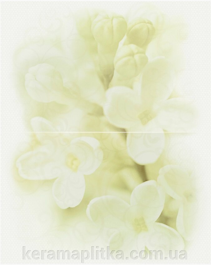 Декор 25х40 настінний Andrea flower (панно з 2-х штук), Cersanit 140889 від компанії Магазин "Керама" м.Кременчук - фото 1