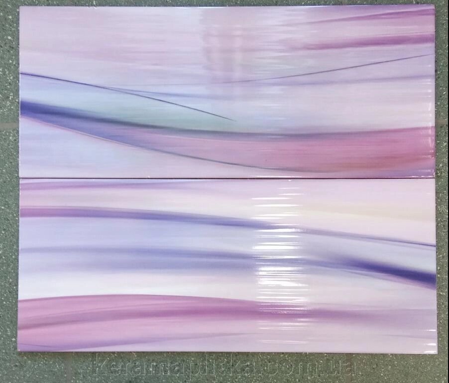 Декор 25х60 Криптон фіолет, панно з 2-х штук, 132845 від компанії Магазин "Керама" м.Кременчук - фото 1