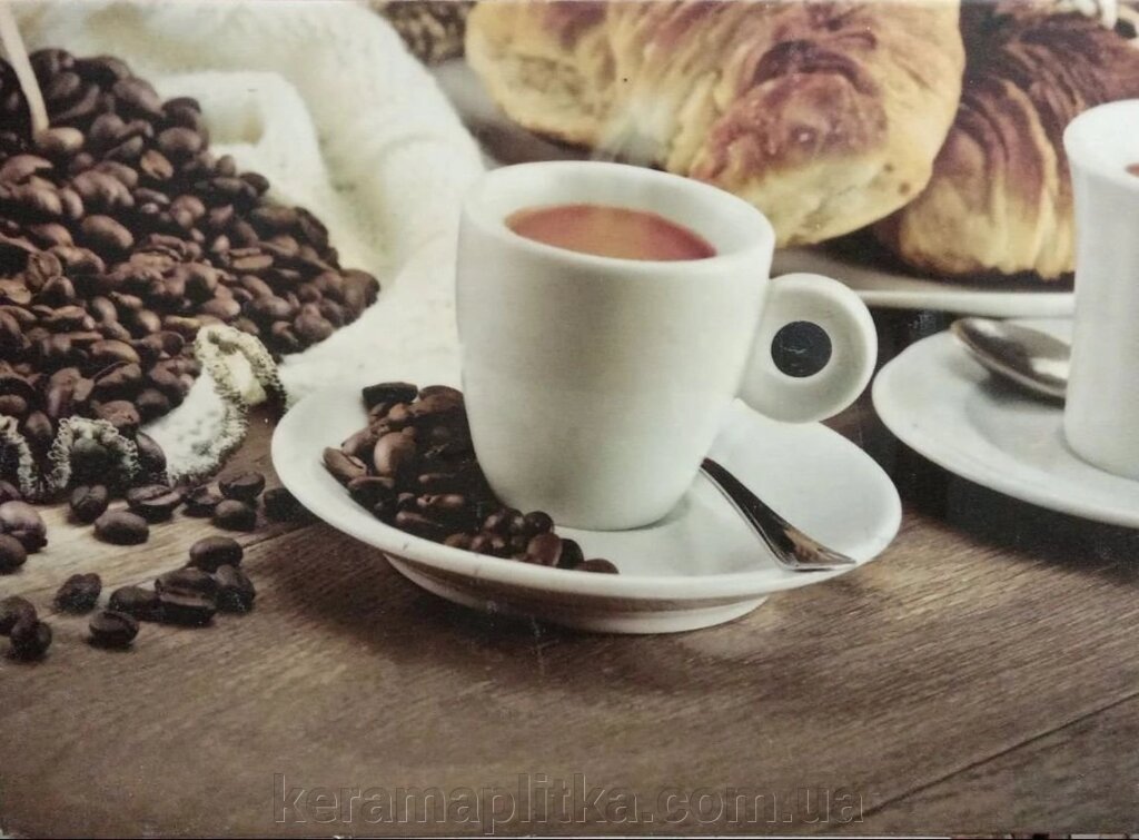 Декор 25x35 кави-3, Березакераміка від компанії Магазин "Керама" м.Кременчук - фото 1