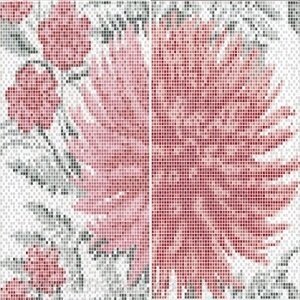 Декор-панно Мадеа 041 рожевий, панно з 2-х штук 23x35, Інтеркерама від компанії Магазин "Керама" м.Кременчук - фото 1