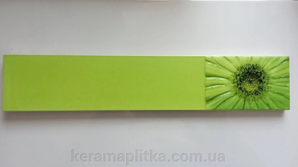 Фриз 30х6 TY 45031 B-H Гербера зелена від компанії Магазин "Керама" м.Кременчук - фото 1