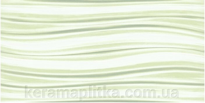 Настінна плитка Дактель хвиля салатовий 20х40 від компанії Магазин "Керама" м.Кременчук - фото 1