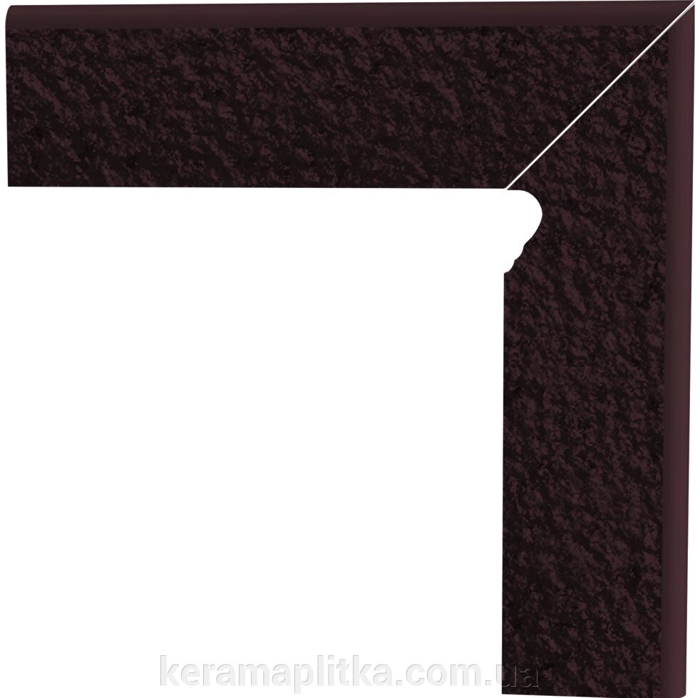 Natural Brown плитка-цоколь двоелементний правий структурний 8,1 * 30, Paradyz від компанії Магазин "Керама" м.Кременчук - фото 1